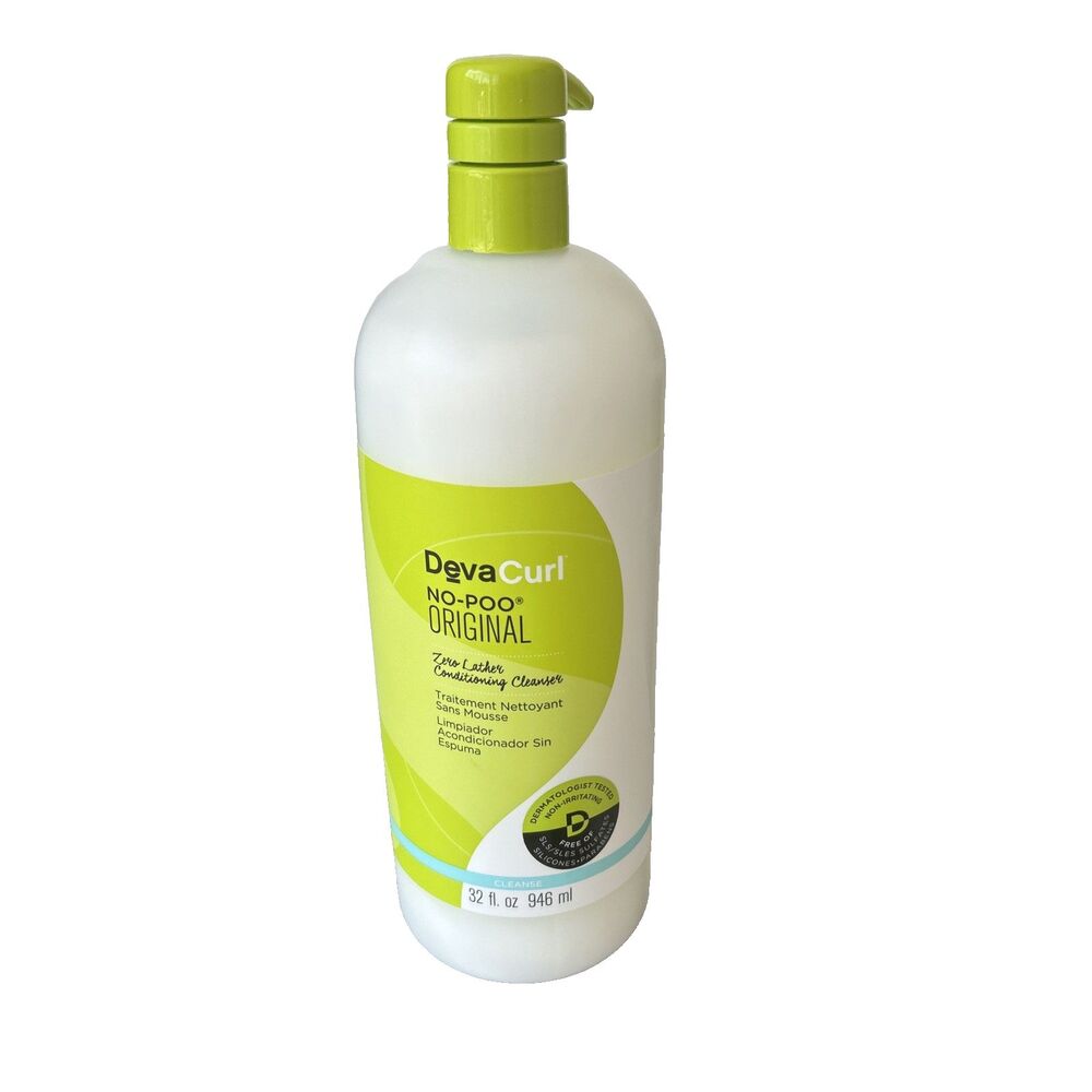 Devacurl No-Poo Original Zero Lather Conditioning - Cleanser Hair 32 Fl oz New